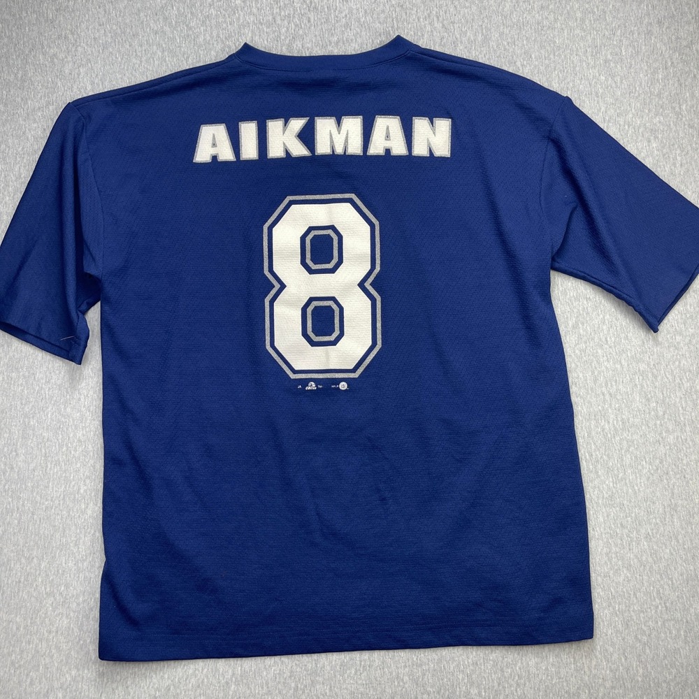 Vintage Dallas Cowboys Troy Aikman #8 Jersey Shirt XL Blue Sport Attack USA